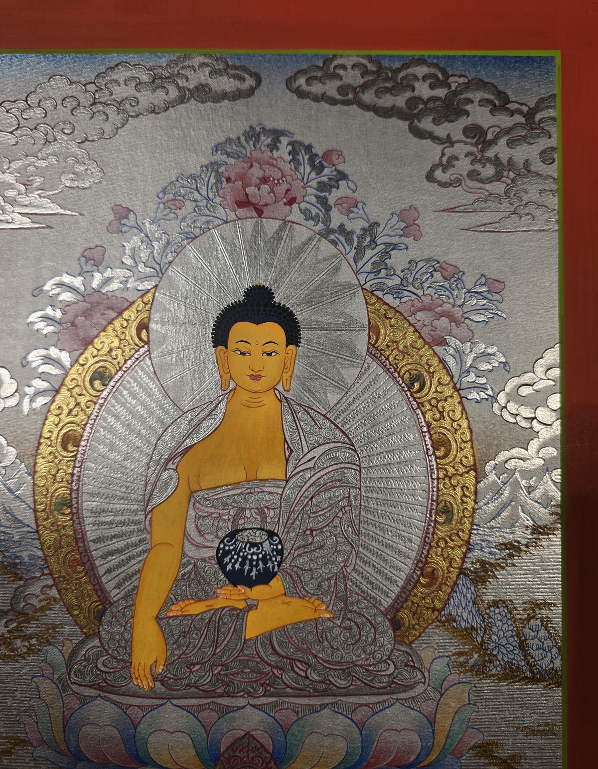 Shakyamuni Buddha Thangka – Hand-Painted Tibetan Buddhist Art | Meditation, Wisdom & Peace Wall Decor