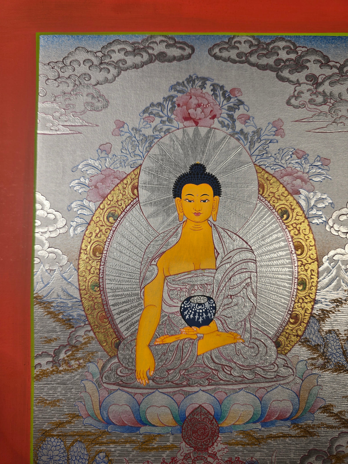 Shakyamuni Buddha Thangka – Hand-Painted Tibetan Buddhist Art | Meditation, Wisdom & Peace Wall Decor