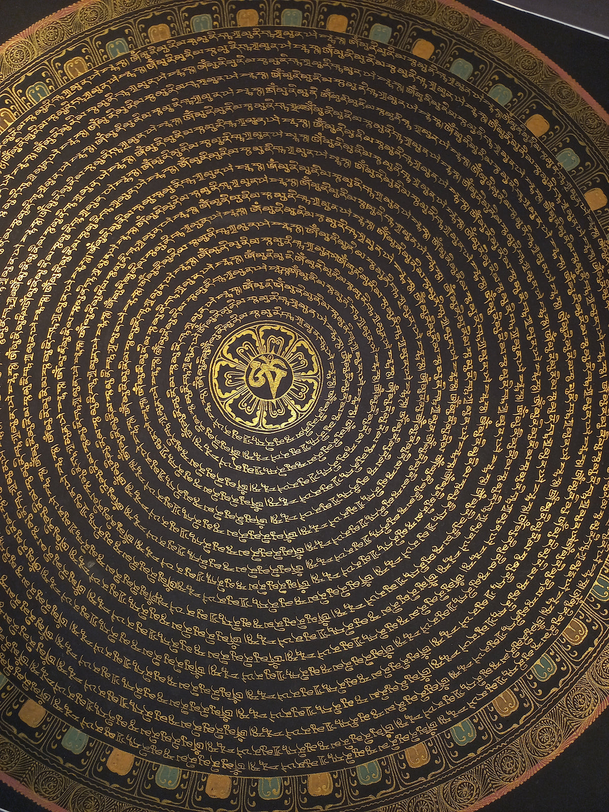 Shakyamuni Buddha Mantra Mandala | Hand-Painted Fine Thangka | Sacred Buddhist Art from Nepal