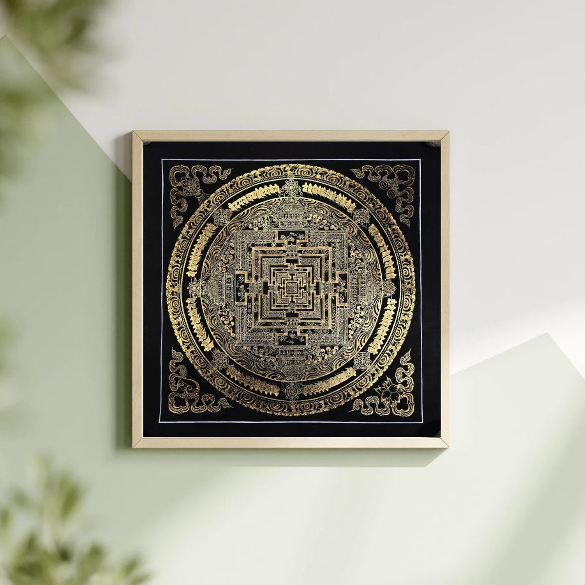 Kalachakra Mandala Hand-Painted Thangka Painting Nepal